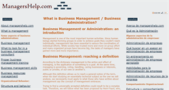 Desktop Screenshot of managershelp.com